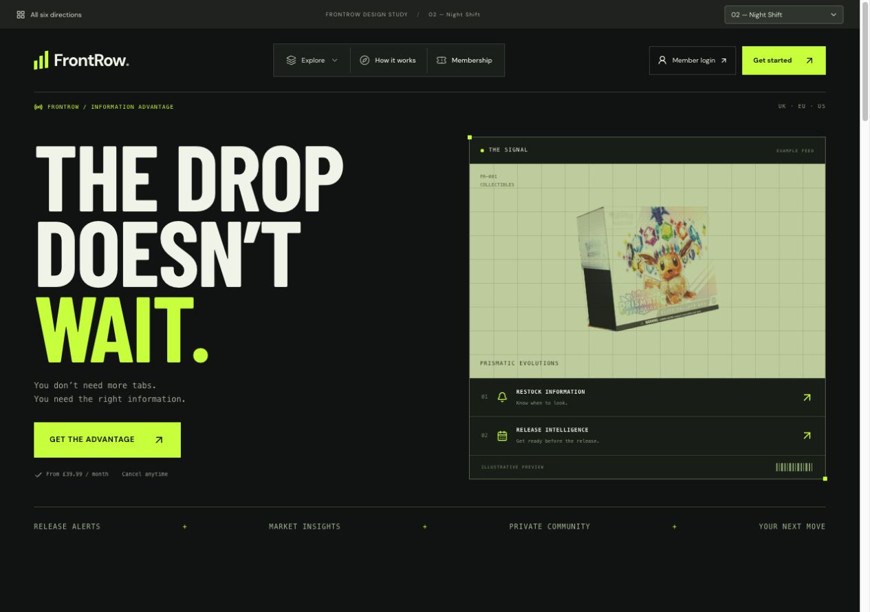 Night Shift homepage preview